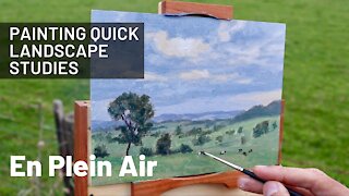 Painting Quick Landscape Studies EN PLEIN AIR