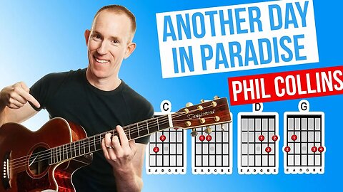 Another Day In Paradise ★ Phil Collins ★ Acoustic Guitar Lesson [with PDF]