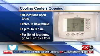 Cooling centers open around the County