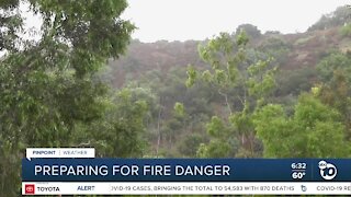 San Diego officials prepare for winds, fire danger