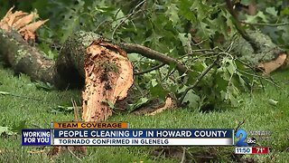 Homes damaged, trees down after tornado sweeps through Howard County
