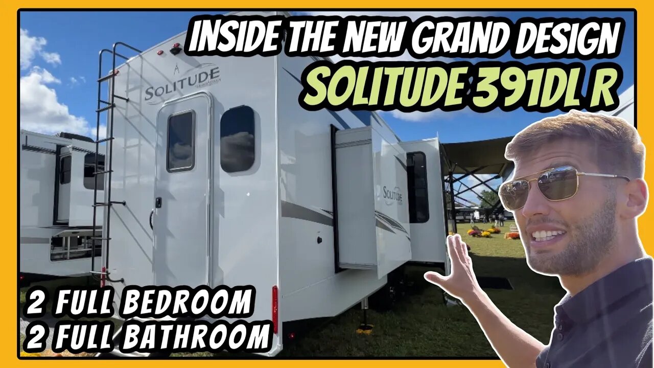 Inside the 2023 Grand Design Solitude 391DL R 2 Full Bedroom Fifth