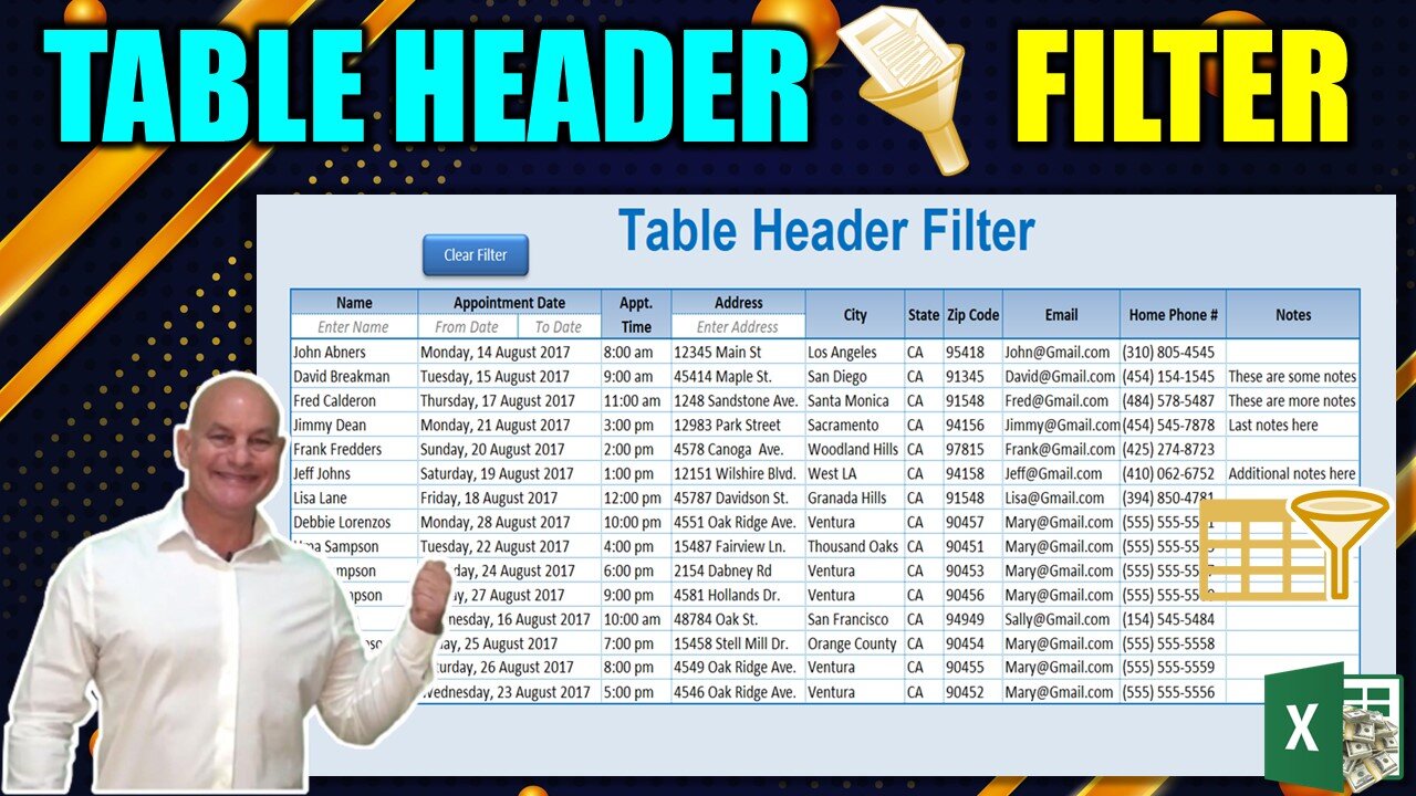 how-to-filter-excel-table-data-just-by-entering-text-in-the-header