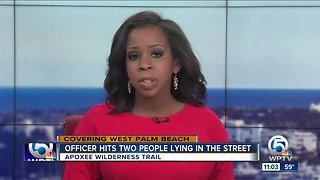 West Palm Beach police officer hits two people while patrolling Apoxee Wilderness Trail