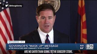 Governor Ducey's 'mask up' message