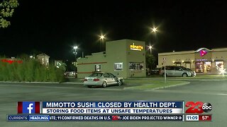 Mimotto Sushi closed by health department