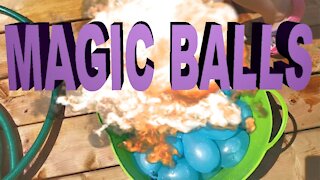 Be careful with magic balls, extremely explosive!