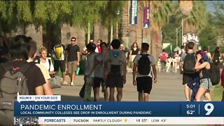 Local community colleges see enrollment drop during pandemic, opposite for University of Arizona