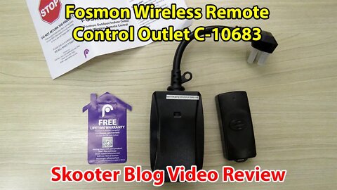 [Review] Fosmon Wireless Remote Control Outlet C-10683