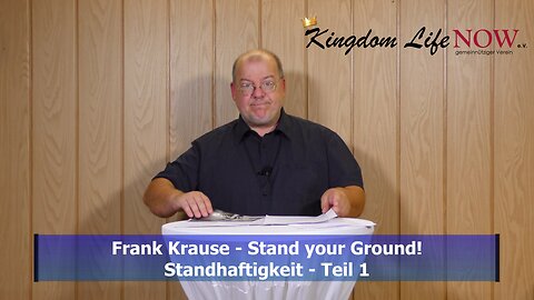 Frank Krause - Stand your Ground! - Teil 1 (Sept. 2020)