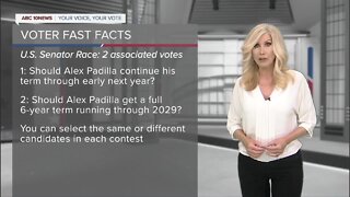 Voter Fast Facts: U.S. Senator race