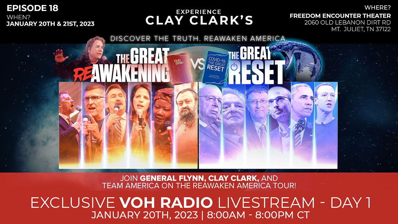 ReAwaken America Tour LIVE STREAM Day 1 Nashville, TN