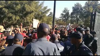 #TotalShutdown protesters clash with police, demand Ramaphosa (BLt)