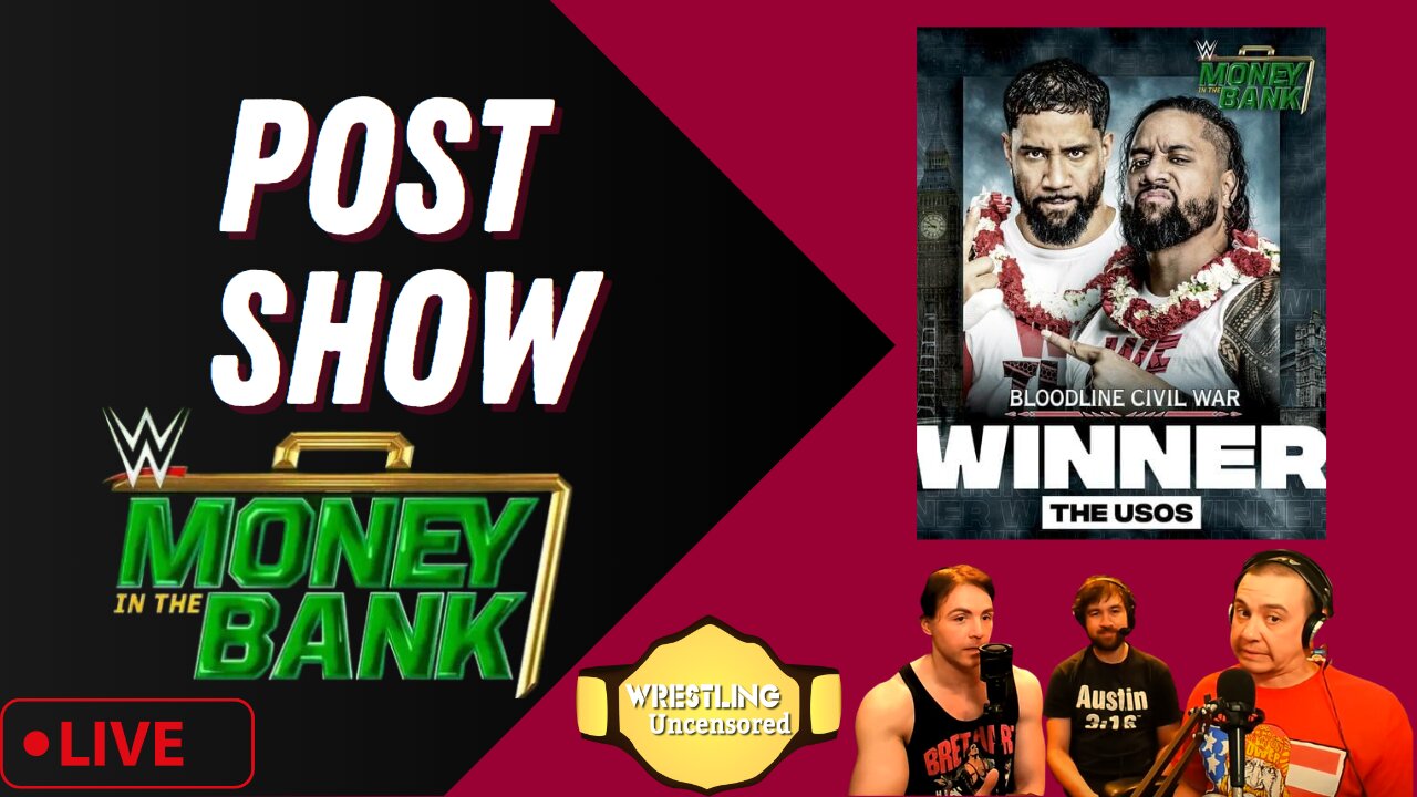 The Ultimate WWE Money in the Bank 23 Post Show Live Stream🟥