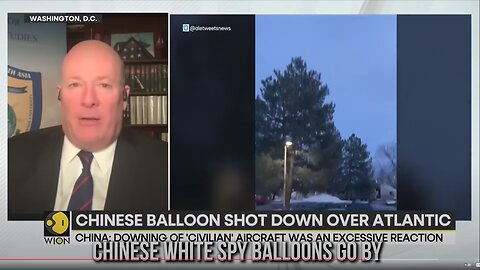 Chinese White Spy Balloons Go By