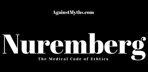 Medical Code of Ethic: Nuremberg