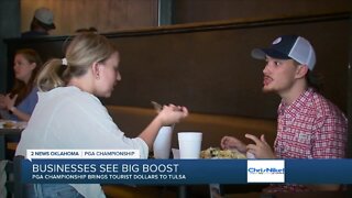 Local businesses see customer boost from PGA Championship
