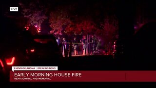 Firefighter crews battle early morning house fire