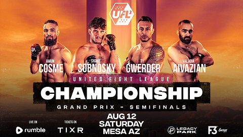 UFL 3 Semifinals Championship Grand Prix | UFL 3 | United Fight League