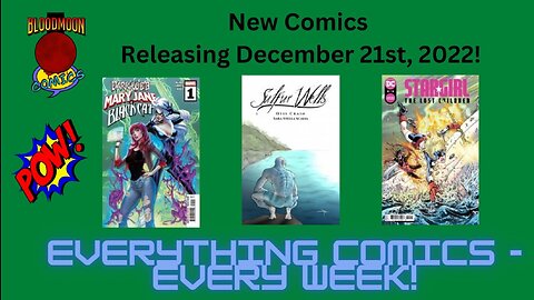 New Comic Books For December 21st, 2022