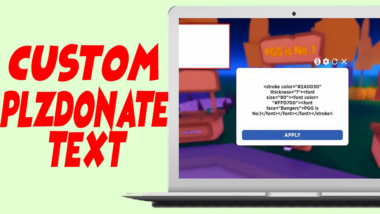 How To Get Custom Text In Pls Donate