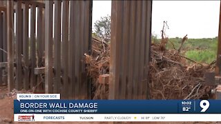 Monsoon creating new problems at the unfinished border wall
