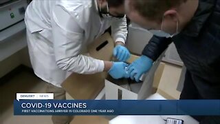 Today marks 1 year since COVID-19 vaccine arrived in Colorado