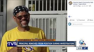 Principal removed from position during investigation