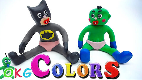 Learning colors with superheroes: Stop motion animation for kids