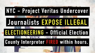 Project Veritas Exposes Illegal Electioneering in NYC’s Democratic Mayoral Primary