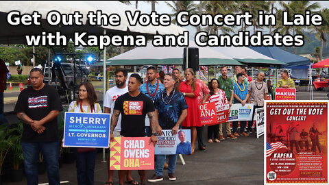 Get Out the Vote Concert in Laie with Kapena and Candidates