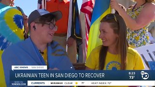 San Diego community helping Ukrainian teen awaiting prosthetic treatment