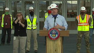 Gov. Jared Polis update from Colorado Convention Center build-out