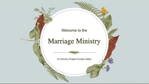 Marriage Ministry Part 2
