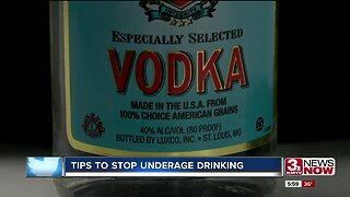 Tips to stop underage drinking