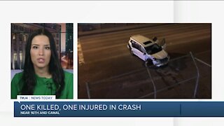 Two-car crash leaves 1 dead, 1 in serious condition
