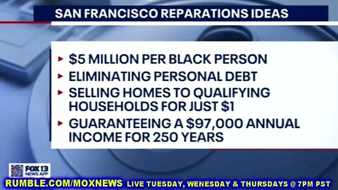 San Francisco Reparations Proposal Includes A $5 Million Payment To Each Eligible Black Person