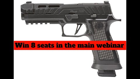 SIG SAUER P320 SPECTRE COMP 9MM 4.6″ 21RD, BLACK – P320V004 MINI #2 For 8 SEATS IN THE MAIN WEBINAR