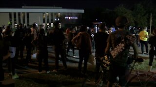 Protesters say they are upset about Cole family arrests last night