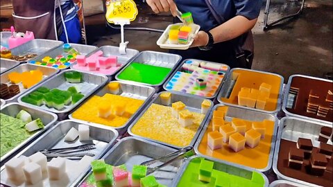 Colorful Jelly! Thailand Street Food - Hungry Bear