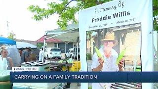 Siblings keep father's tradition alive at Bixby Green Corn Festival