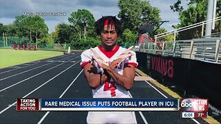 Family, friends praying for Northeast High football player in ICU from brain condition