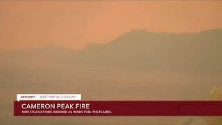 Cameron Peak Fire flares up overnight and Wednesday, triggering new evacuations