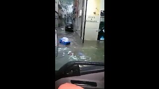 Extreme flooding in Southern Italian town