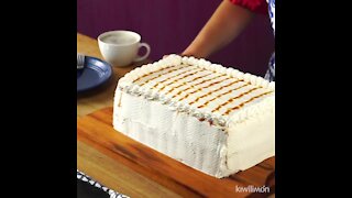 Delicious Tres Leches Cake with Cajeta