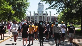 Mizzou football coach Eli Drinkwitz: Player-led march is a 'powerful moment'
