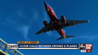 Close calls between drones and airplanes on the rise, leaving pilots & instructors concerned