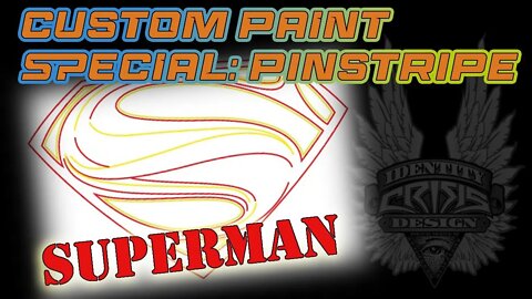 Pinstriping Superman Logo!