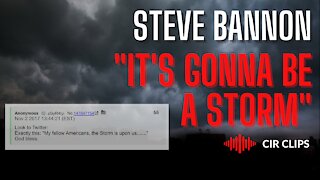 Steve Bannon: "It's Gonna Be A Storm, A Gathering Storm"