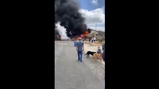 BREAKING SECOND VIDEO: PLANE CRASHES INTO HOMES